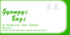 gyongyi bogi business card